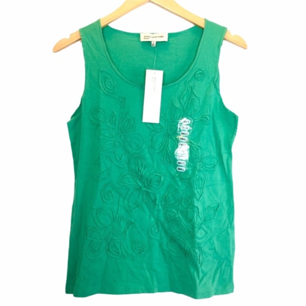 Jones New York Green Floral Top